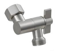 Stainless Steel Shower Elbow Extension Adapter Featuring G1/2 Inch Threads And Rotating Lock For Flexible Shower Head Positioning(A)