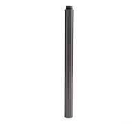 Stainless Steel Shower Extender Bar 30cm with 18mm Left-Hand Thread, Round Extension Rod for Bathtub Shower System, Rust Resistant Bathroom Fixture in Black White Chrome Gray(Gray)