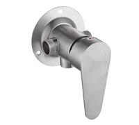 Stainless Steel Shower Faucet Wall-Mounted Bathroom Fixture Hot & Cold Water Control Valve Modern Bathtub Mixer Tap for Stylish Bathrooms