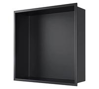 Stainless Steel Shower - Flexible Wall rt for Bathroom Wet Room Alcove Shampoo & Soap nizer Toiletries Storage Solution Stylish & Design