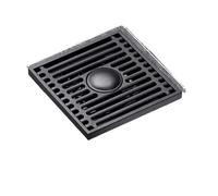 Stainless Steel Shower Floor Drain 1pc 10x10cm Shower Floor Drain Stainless Steel Square Floor Drain Strainer Dectable Anti-odor Drainer With Filter Core Bathroom Hardware (Bl