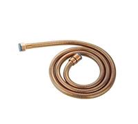 Stainless Steel Shower Hose 1.5 Meters Water Pipe Hose G1/2 Inches Bathroom Shower Faucet Head Pipe Rose Gold Black/Chrome/Antique(Rose Gold)