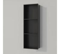 Stainless Steel Shower - Modern Three-Tier Recessed Shower Shelf No Tile Required Toiletries Storage Rack for Bathroom Kitchen Hotel - Soap