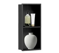 Stainless Steel Shower Niche Shelf Storage Bathroom Wall Two Tier Recessed Organizer Brushed Ready For Tile Installation 27.6X11X4.9In Space Saving Storage