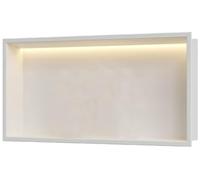 Stainless Steel Shower Niche withLightingSpaceSaving No Tile Needed Modern Bathroom Storage Solution for Organized Showers and Easy Access