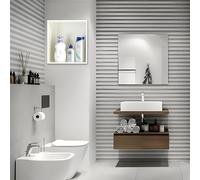 Stainless Steel Shower, No Tile Installat Needed, Quick-Dry Sloped Base, Wall Sto Solut for Bathroom, Space-Saving Design, Modern & Functal