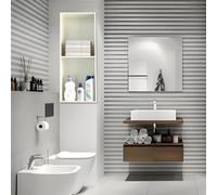 Stainless Steel Shower, No Tile Installat Required, Sloped Base for Quick Drying, Wall Sto Solut for Bathroom, Space-Saving Design
