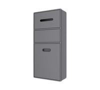 Stainless Steel Shower Organizer Flexible SpaceSaving Grey Trash Can 65x30x14 cm Perfect for Bathroom Storage Efficient Shower Storage Solution