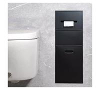 Stainless Steel Shower Recessed Bathroom nizer Shelf Modern Built in Storage Rack for Kitchen Living Room & Bedroom White Alcove Design (Black 67x23x14cm)