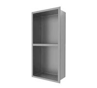 Stainless Steel Shower - Recessed Shelves for Shampoo & Essentials, Waterproof Wall Cubbies, Gray, Size 3 - Perfect for Modern Bathroom Storage Solutions