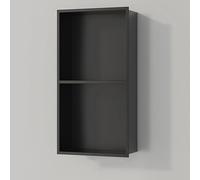 Stainless Steel Shower - Recessed Three-Tier Bathroom Shelf Modern Toiletries Storage Rack No Tile Needed Perfect for Shower Kitchen and Hotel Use