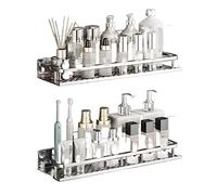 Stainless Steel Shower Shelf No Drill Bathroom Storage Rack with Hooks 60cm (2pcs) SpaceSaving Organizer for Bathroom Shower Caddy Durable and Stylish