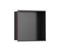 Stainless Steel Shower Shelf, Wall-Mounted Divider for Bathroom, Metal TV Stand for Studio, Living Room, Clubhouse, Office Building (32x32 cm)