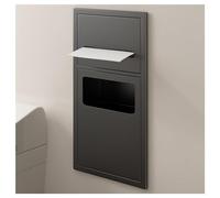 Stainless Steel Shower Shelf with Trash Bin, Waterproof Wall Storage Basket for Bathroom Accessories, Ideal for nizing Toiletries and Keeping Your Bathroom Tidy