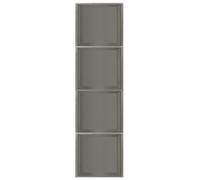 Stainless Steel Shower Shelves - Waterproof Bathroom Storage Wall Shelf for Toiletries & Shampoo Embedded Alcove Design Ideal for Home Bedroom & Kitchen (Grey)
