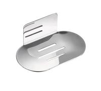 Stainless Steel Shower Soap Holder No Drilling Wall Mounted Soap Dish Sponge Storage Rack Shampoo Tray for Bathroom