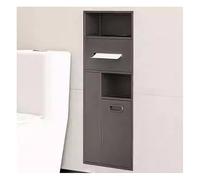 Stainless Steel Shower - Space-Saving Built-In Bathroom Shelves for Hotel & Home, Modern Waste Storage nizer (Grigio 30x78x14cm)