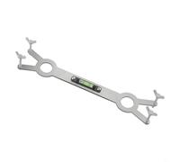 Stainless Steel Shower Valve Positioner Plumbing Installation Tool with Level Gauge, Water Valve Leveling Guide and Mixer Tap Alignment Device for Bathroom Fitting