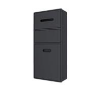 Stainless Steel Shower, Wall-Mounted Bathroom Storage Shelf, No Tile Required, Waterproof Recessed nizer, Built-In Trash Bin for Efficient Space Saving