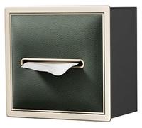 Stainless Steel Shower, Wall-Mounted Sto Shelf with Tissue Box, Built-in Toilet nizer, Shelving Unit, Green, 20x18x12.5cm