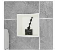 Stainless Steel Shower, Wall-Mounted Storage Shelves for Bathroom, Waterproof Built-In nizer, No Tile Needed, Perfect for Trash Bin and Bathroom Essentials