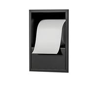 Stainless Steel Shower with Removable Door Lightweight Black 17x23x12cm Embedded Bathroom Shelf for Toilet Sto & Home Improvement Wet Room nizer