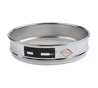 Stainless Steel Sieve, 20 cm Diameter, 10-100 Mesh (0.15-2 mm Aperture), 304 Stainless Steel Mesh, Chrome-Plated Frame, for Lab & Industrial Screening