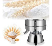 Stainless Steel Sieve Machine Φ300mm, 110/220V/50W Professional Powder Sieve Machine, 1350RPM Automatic Sieve Shaker, With 1 Sieve and 1 Lid, for Food/metal/laboratory/abrasive Metallurgy/ceramics