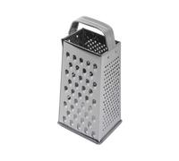 KitchenCraft 4 Sided Cheese Grater, Stainless Steel, 21 cm Tall, Silver