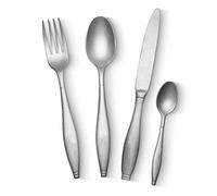 Stainless Steel Silverware, 16-Piece Stainless Steel Plated Cutlery Set for 4 - Retro Matte Silver Flatware Dinnerware with Knife, Fork, Spoon, and Teaspoon