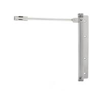 Stainless Steel Simple Automatic Door Closer Hinge Lightweight Buffer Closing Device Door Hardware for Residential Commercial(Silver)