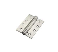 Stainless Steel Single Action Spring Hinge Pair, 102x76x3mm, Self-Closing, for Interior Doors, Residential and Light Commercial Use (Satin Stainless Steel)