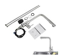 Stainless Steel Single Handle Pull-Down Kitchen Faucet - Versatile Bar Sink Faucet for Home, Bathroom, Laundry, Dining Room, Outdoor Bar & Camp Remodel