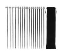 Stainless Steel Single Pointed Knitting Needles Knitting Needle Set,Stainless Steel Single Pointed Knitting Set 11 Pairs 2.0mm 2.5mm 3.0mm 3.5mm 4.0mm 4.5mm 5.0mm 5.5mm 6.0mm 7.0mm 8.0mm(9.8"/25cm)