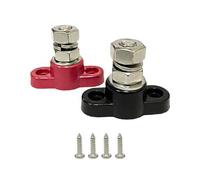 Stainless Steel Single Studs Terminal Block For 48V 48V Systems 1/4'' 5/16" 3/8" Thread Electrical Connector Bus