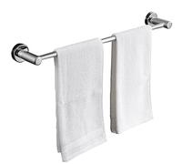 Stainless Steel Single Towel Bar Rails-70cm/80cm Wall Bath Towel Holder,Screws Mounting Rail Rack for Kitchen and Bathroom (Silver) (Size:80cm)