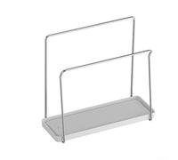 Stainless Steel Sink Caddy with Drain Tray for Sponges(Iron) White)