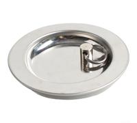 Stainless Steel Sink Drain Stopper For Multi-fit Basins With Silicone Seal And Lift Handle For Kitchen Bathroom Silver 84mm