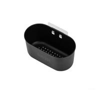 Stainless Steel Sink Drain Strainer Basket for Kitchen, 304 Rustproof Holder for Washing Fruits Vegetables, Multi-Functional Colander with (Black Sticker)