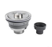 Stainless Steel Sink Drainer, 11x11x9 cm Single Bowl Drain Stoppers & Strainers with Efficient Drainage and Noise Reduction for Kitchen Use(2)