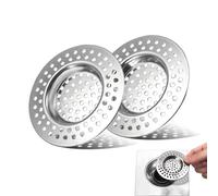 Stainless Steel Sink Filter, 2 Pcs Kitchen Sink Strainer Plug, Anti Clogging Drain Protector, Drainage Filter, Prevent Clogging, for Kitchen Sink (2.95 "/ 7.5 cm)
