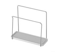 Stainless Steel Sink Organizer Rack For Sponges Brushes Dish Towels And Soap Bottles With Drainage Tray Support(Stainless Steel))