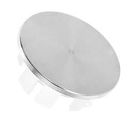 Stainless Steel Sink Overflow Cover Ring 22mm for Ceramic Washbasins | Silver Polished Finish, Smooth Integrated Design, Helps Reduce Splashes around Bathroom Basins, Suitable for Home Renovators