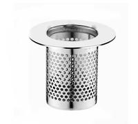 Stainless Steel Sink Strainer Drain Hair Catcher for Kitchen Bathroom Balcony Floor Shower Drain Screen Silver 5/5.5/6.5 cm Diameter Rust Resistant(B)