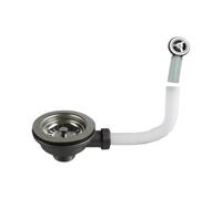 Stainless Steel Sink Waste Drain Kit Leak 83-90mm Fit | Double sealing gaskets and an inner waterproof design create a reliable barrier against leaks and food debris entering the dr