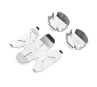 Stainless Steel Skid Plate Chassis Axle Protector Set For Axial For SCX10 PRO 1/10 RC Car Upgrade Parts Decorative RC Car Parts