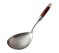 Stainless Steel Skimmer Ladle,Long Handle Stainless Steel Anti-Scald | Kitchen Straining Spoon,for French Fries Pasta Dumplings Wonton Hot Pot Vegetable Kitchen Camping