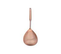 Stainless Steel Skimmer Spoon - Cooking Oil Filter, Slotted Spoon & Pasta Strainer, 304 Stainless, High Heat Resistant, Long Handle, Quick Oil & Water Drain, Ideal for Frying & Poached Eggs