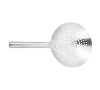 Stainless Steel Skimmer Spoon for Oil Filtering and Straining | Fine Mesh, Multi Function Use, Easy Cleaning, Silver Finish, Gentle Handling, for Kitchen Tasks and Hot Pot