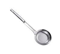 Stainless Steel Skimmer Spoon Slotted Spoon Stainless Steel Fine Mesh Strainer Stainless Steel Flat Bottom Slotted Spoon for Food Kitchen Cooking Fat Oil Filter Skimming Grease and Foam, Kitchen Tool